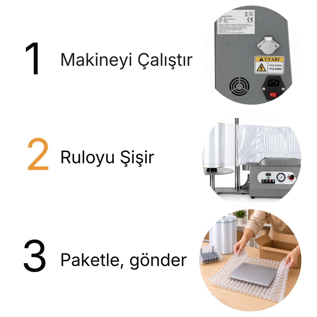 AC2000 Hava Kanallı Ambalaj Makinesi