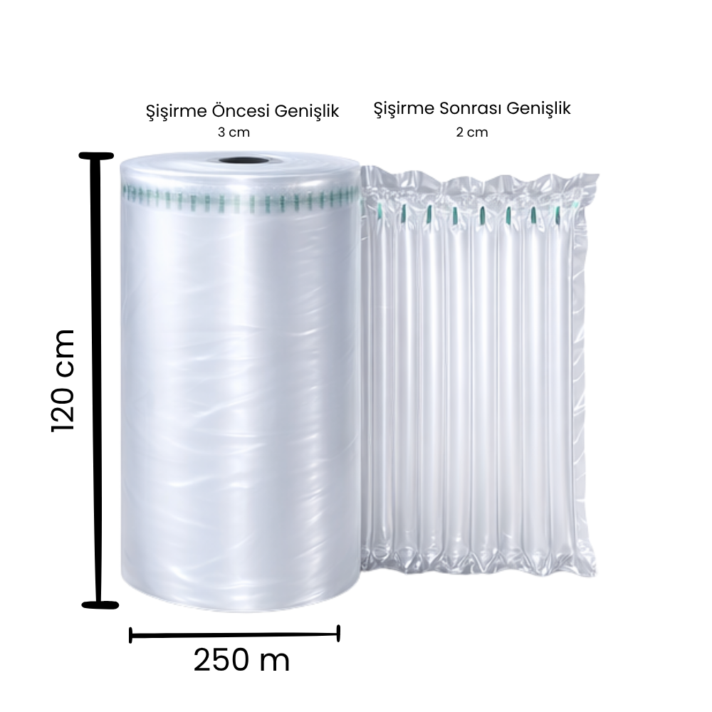 Hava Kanallı Koruyucu Ambalaj 120 cm x 250 m