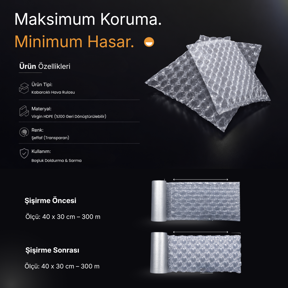Kabarcıklı Hava Yastığı Rulosu