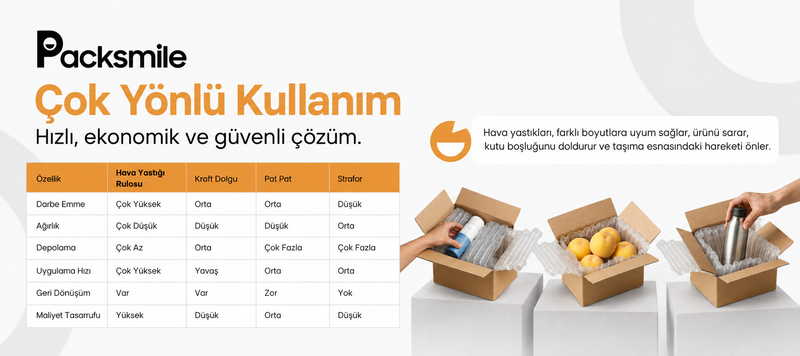 Koli içi boşlukları hızlıca doldurun
